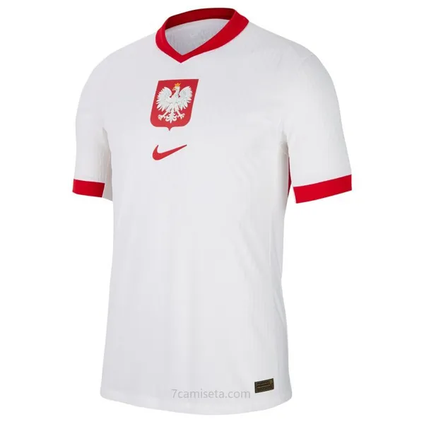 Camiseta Polonia Replica Primera Ropa 2024 Oportunidad regalado en toda la red