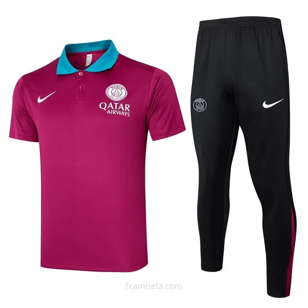 Polo PSG Conjunto Completo 2024/25 Rojo Preciaco irrisorio con devolución gratis