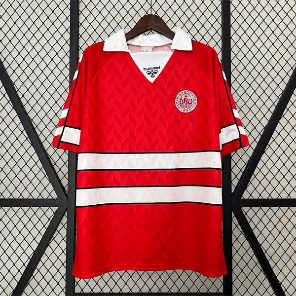Camiseta Dinamarca Replica Primera Ropa Retro 1988 Justo chollo, agarra sin competencia