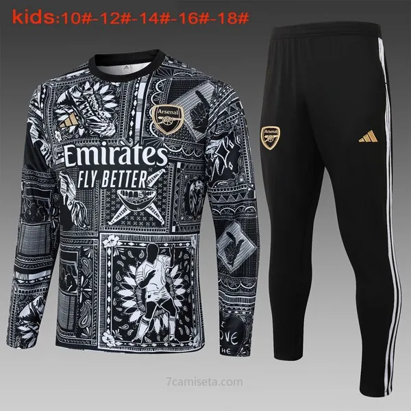 Niños Camiseta Training Arsenal 2024/25 Negro Blanco Hazte con él este ofertón magnífico