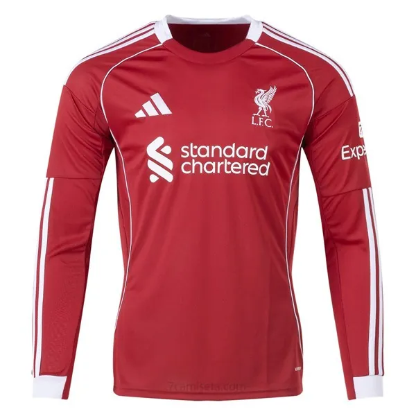 Camiseta Liverpool Replica Primera Ropa ML 2025/26 Ahorro fabuloso de fábrica