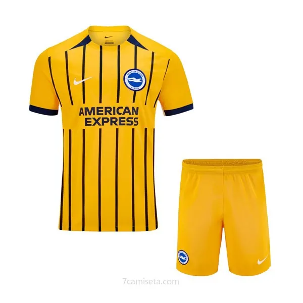 Camiseta Brighton Replica Segunda Ropa Niño 2024/25 Preciaso formidable de campeonato
