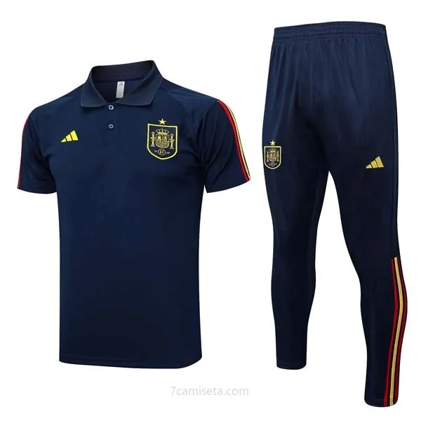 Polo Espana Conjunto Completo 2023/24 Azul Descuentazo, benefíciate