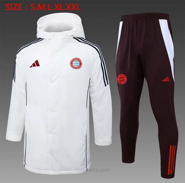 Abrigo Bayern Munich Conjunto Completo 2024/25 Blanco Extraordinario ofertón, corre a por él con devolución gratis