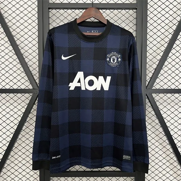 Camiseta M-U Replica Segunda Ropa ML Retro 2013-2014 Precio, activa