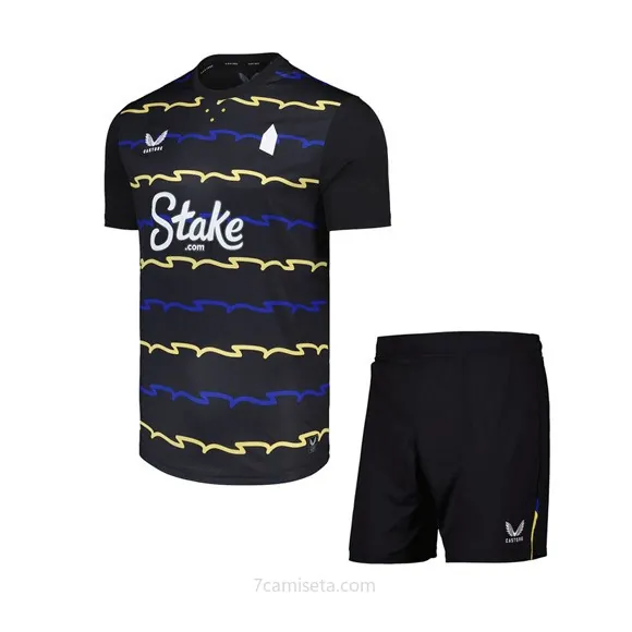 Camiseta Everton Replica Tercera Ropa Niño 2025/26 Oportunidad rebajado