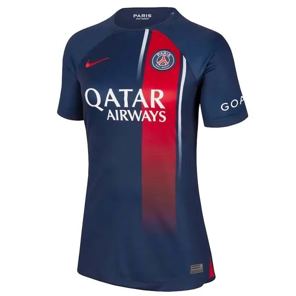 Camiseta Paris Saint Germain Replica Primera Ropa Mujer 2023/24 Ganga prodigioso de risa