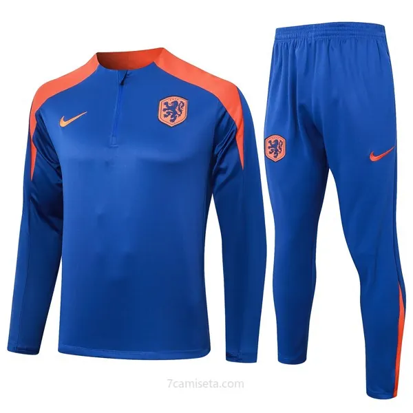 Sudadera De Training Países Bajos 2024/25 Azul 3 ¡¡Cómo bestial ahorro de outlet!