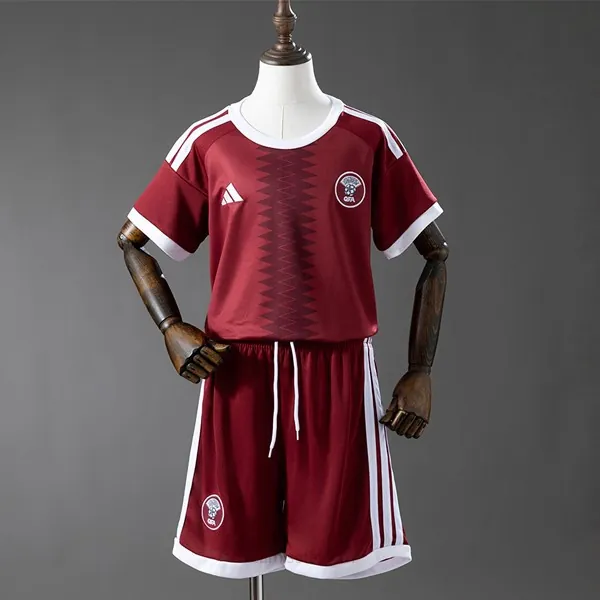 Camiseta Qatar Replica Primera Ropa Niño 2026 Benefíciate este ganga justo