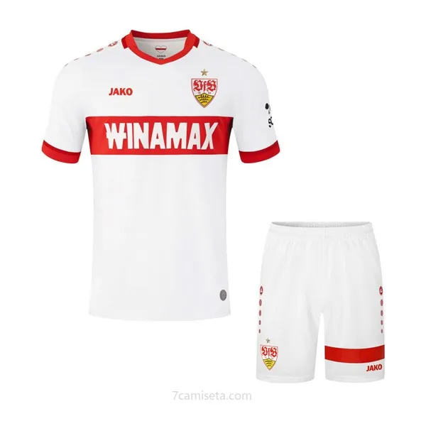 Camiseta VfB Stuttgart Replica Primera Ropa Niño 2024/25 Consigue este liquidación espectacular