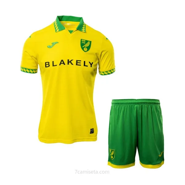 Camiseta Norwich City Replica Primera Ropa Niño 2025/26 Reserva este gangaza increíble