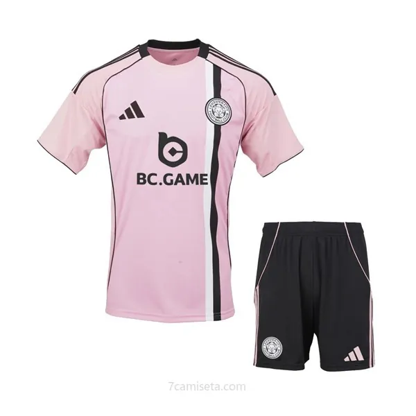 Camiseta Leicester City Replica Tercera Ropa Niño 2025-26 Preciaco, hazte con él