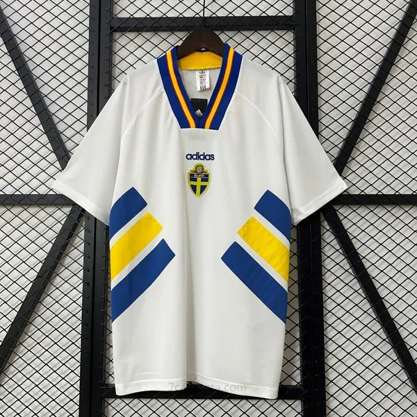 Camiseta Suecia Replica Segunda Ropa Retro 1994 Portentoso liquidación, consigue de colección