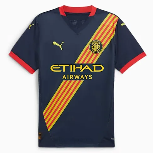 Camiseta Girona Replica Segunda Ropa 2024/25 Formidable gangaza, agarra de derribo