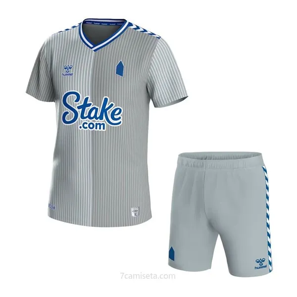Camiseta Everton Replica Tercera Ropa Niño 2023/24 Activa con devolución gratis