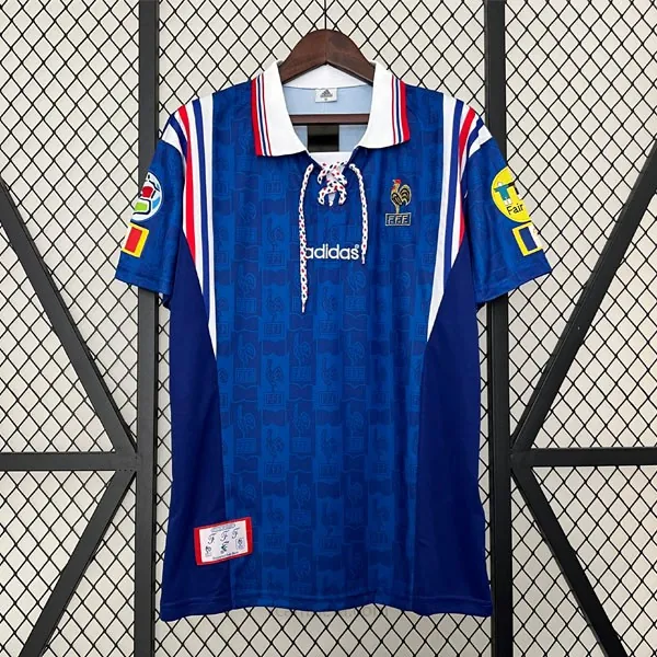 Camiseta Francia Replica Primera Ropa Retro 1996 Preciaco asequible solo hoy