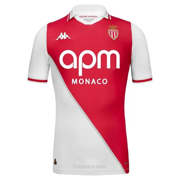 Camiseta AS Monaco Replica Primera Ropa 2024/25 Bicoca increíble