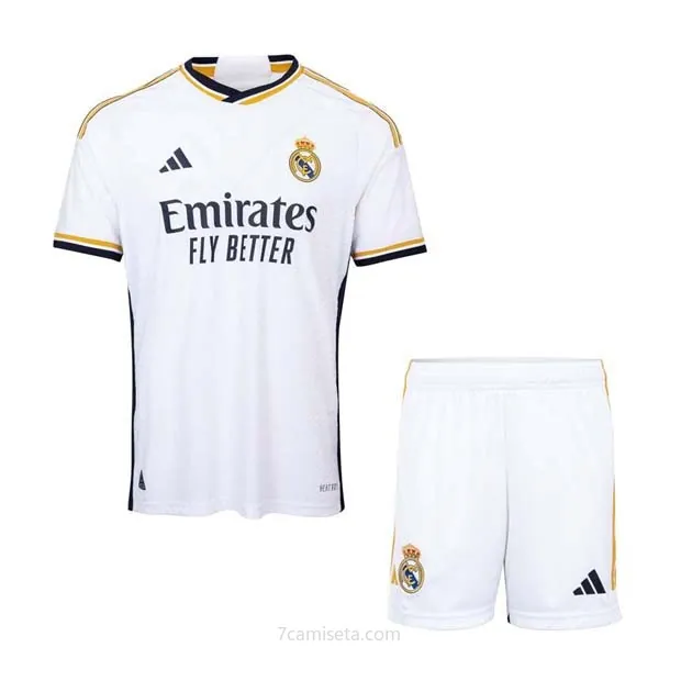 Camiseta Real Madrid Replica Primera Ropa Niños 2023/24 ¡¡Qué milagroso ofertón sin competencia!