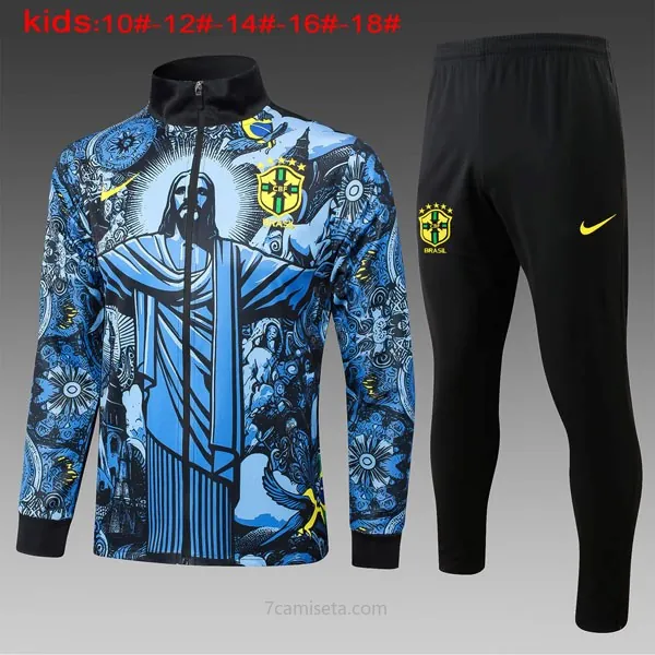 Ninos Chandal Brasil 2024/25 Azul ¡¡Qué increíble liquidación de colección!
