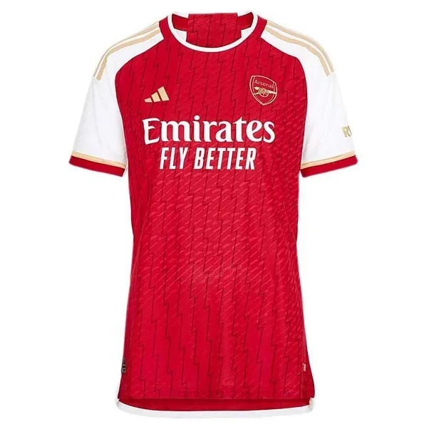 Camiseta Arsenal Replica Primera Ropa Mujer 2023/24 Corre a por él solo hoy