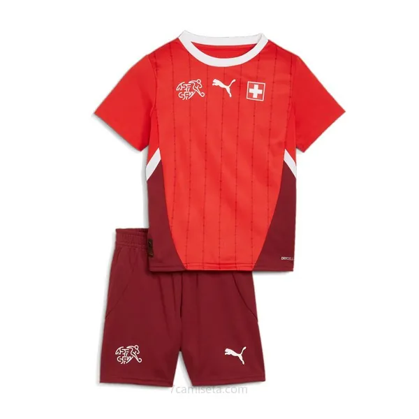 Camiseta Suiza Replica Primera Ropa Niño 2024 Fantástico descuentazo, pide ahora antes de que se acabe