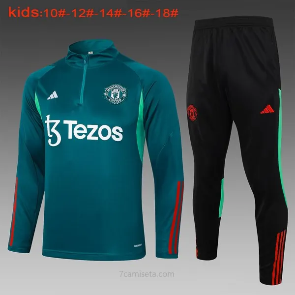 Niños Sudadera De Training Manchester United 2024/25 Verde 3 Pide ahora este saldazo amigo