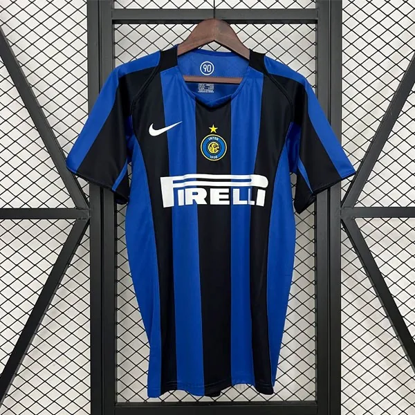 Camiseta Inter Milan Replica Primera Ropa Retro 2004-2005 ¡¡Qué insuperable oferta sin competencia!
