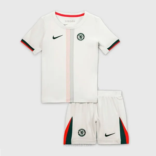 Camiseta Chelsea Replica Segunda Ropa Niño 2025/26 Descuento fabuloso