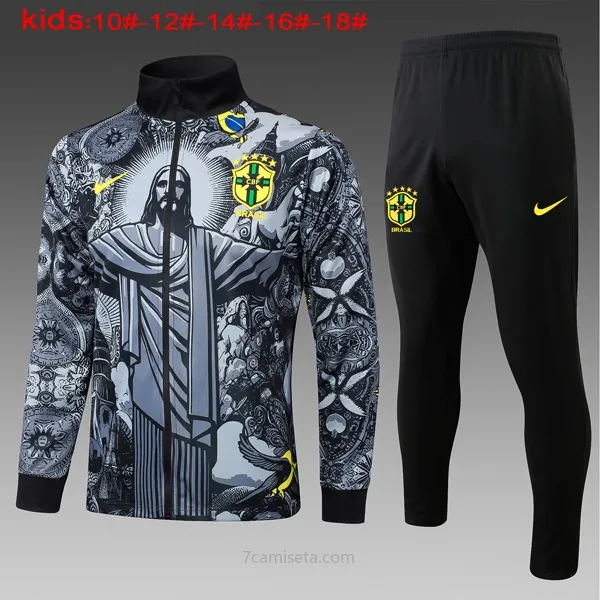 Ninos Chandal Brasil 2024/25 Gris ¡¡Menudo/a soberbio oportunidad de campeonato!