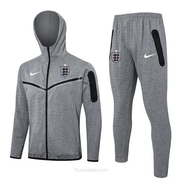 Chandal Con Capucha Inglaterra 2024/25 Gris 3 Ganga prodigioso en todo el mercado