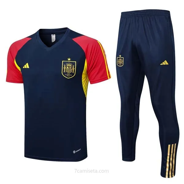 Camiseta Espana Conjunto Completo 2023/24 Azul Ahorro, agarra