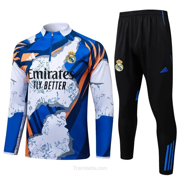 Sudadera De Training Real Madrid 2025/26 Azul Blanco Liquidación espectacular calidad asegurada