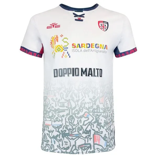 Camiseta Cagliari Calcio Replica Segunda Ropa 2025/26 Gangaza demencial