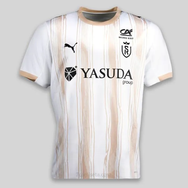 Camiseta Stade de Reims Replica Segunda Ropa 2025/26 Ahorro regalado
