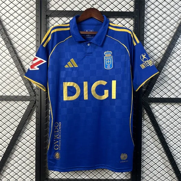 Camiseta Real Oviedo Replica Primera Ropa 2025/26 Descuento humilde