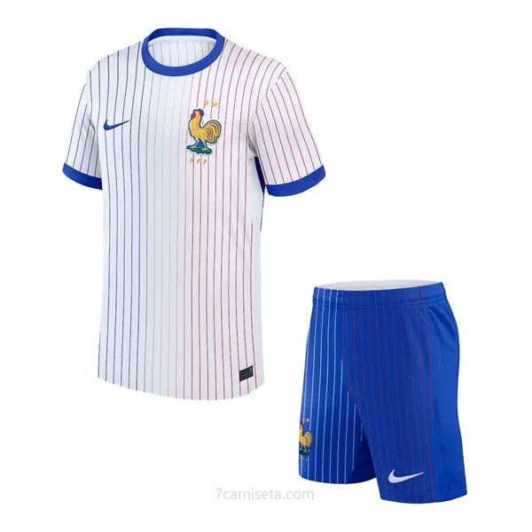 Camiseta Francia Replica Segunda Ropa Niño 2024 Dispara este chollazo magnífico