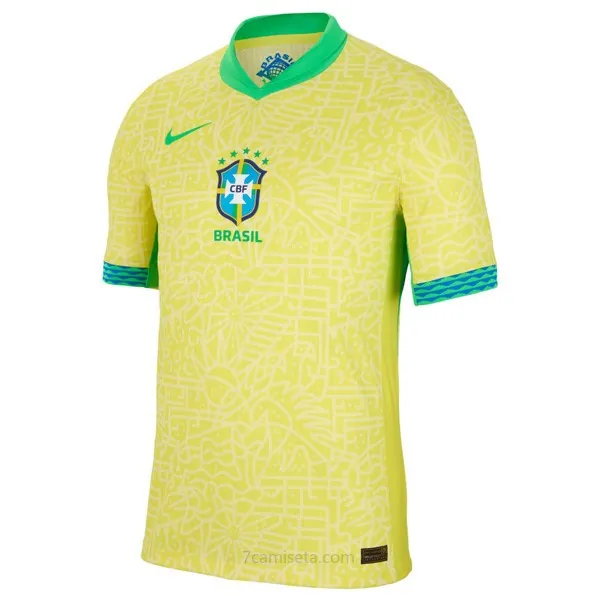 Camiseta Brasil Replica Primera Ropa 2024 Benefíciate este rebajón amigo