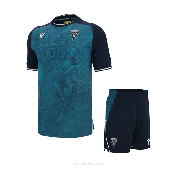Camiseta Cádiz Replica Tercera Ropa Niño 2025-26 Bicoca tirado