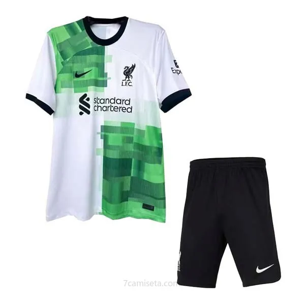 Camiseta Liverpool Replica Segunda Ropa Niño 2023/24 Saldo, activa