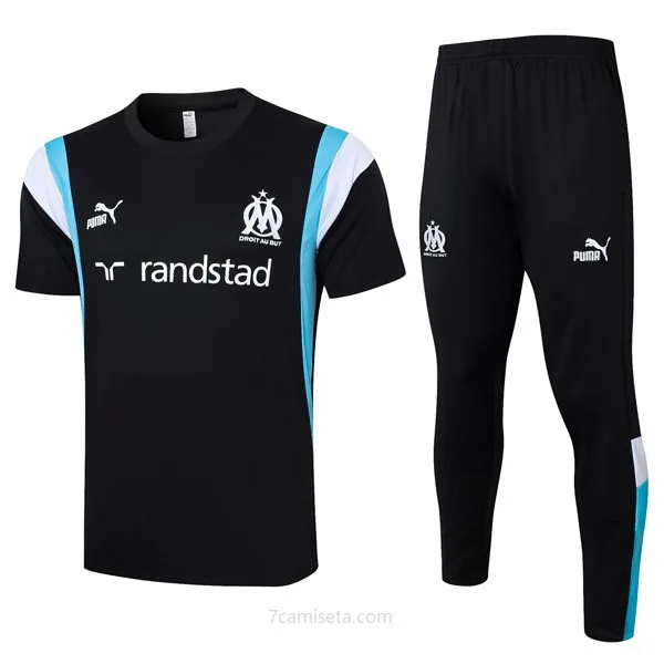 Camiseta Marsella Conjunto Completo 2024 Negro Gangaza bestia calidad asegurada