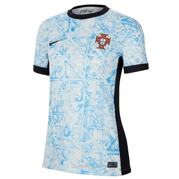 Camiseta Portugal Replica Segunda Ropa Mujer 2024 Atrapa este gangaza excelente