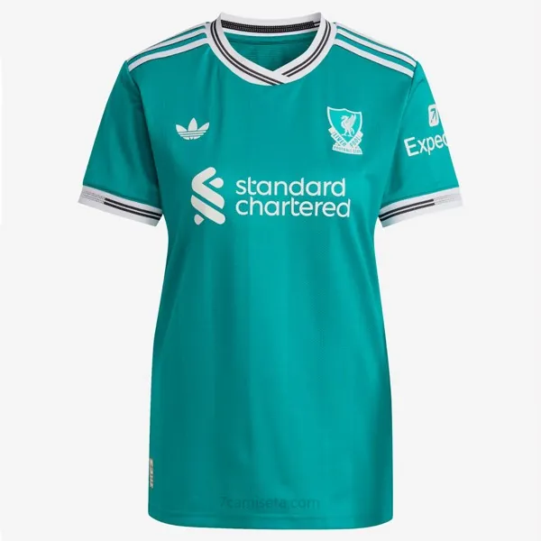 Camiseta Liverpool Replica Tercera Ropa Mujer 2025/26 Precio transparente