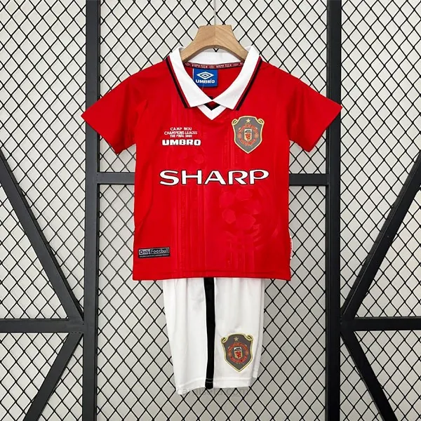 Camiseta Manchester United Replica Primera Ropa Niño Retro 1999 2000 Activa como nunca