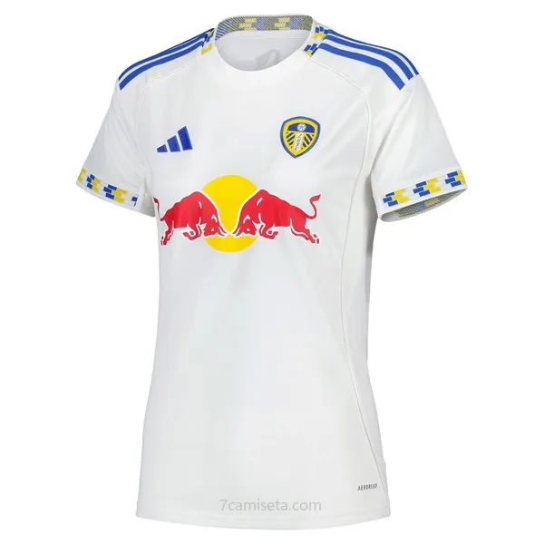 Camiseta Leeds United Replica Primera Ropa Mujer 2025/26 Rebaja, hazte con él
