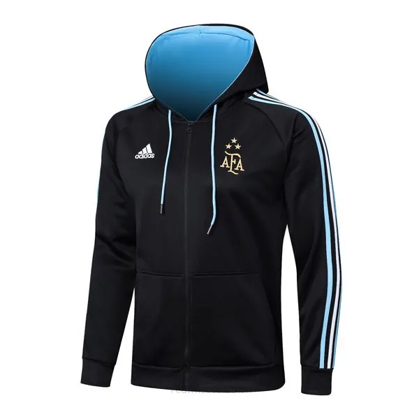Top Chandal Con Capucha Argentina 2022/23 Negro ¡¡Qué formidable rebaja de campeonato!
