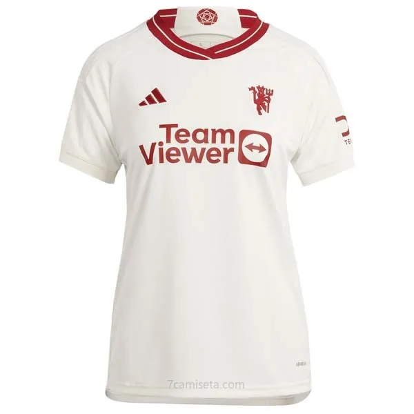 Camiseta Manchester United Replica Tercera Ropa Mujer 2023/24 Descuentazo formidable sin intermediarios