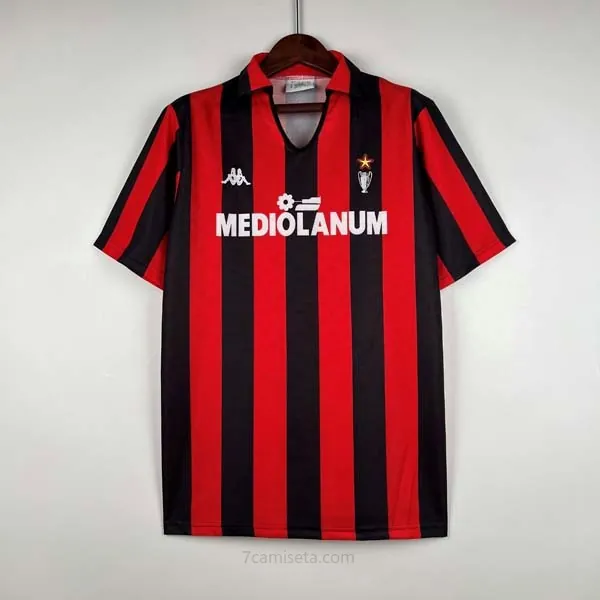 Camiseta AC Milan Replica Primera Ropa Retro 1989-1990 ¡¡Menudo/a celestial oportunidad sin intermediarios!