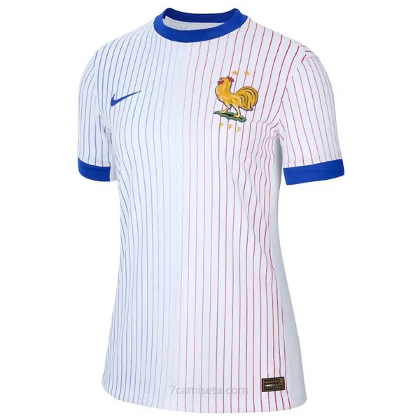 Camiseta Francia Replica Segunda Ropa Mujer 2024 Bicoca asequible