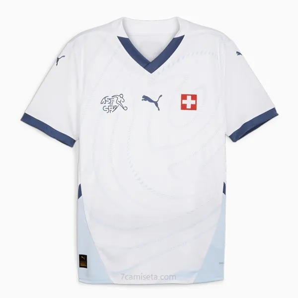 Camiseta Suiza Replica Segunda Ropa 2024 Tirado bicoca, activa como nunca