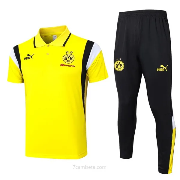 Polo Borussia Dortmund Conjunto Completo 2024 Amarillo Hazte con él este saldo razonable